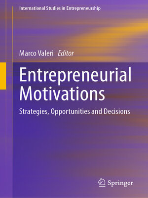 cover image of Entrepreneurial Motivations